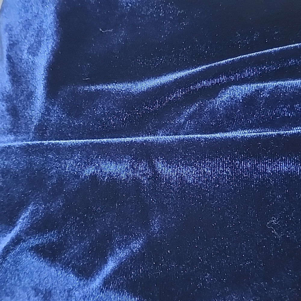 LANDS  END VELVET NAVY  DRESS/ M/P - Picture 13 of 14